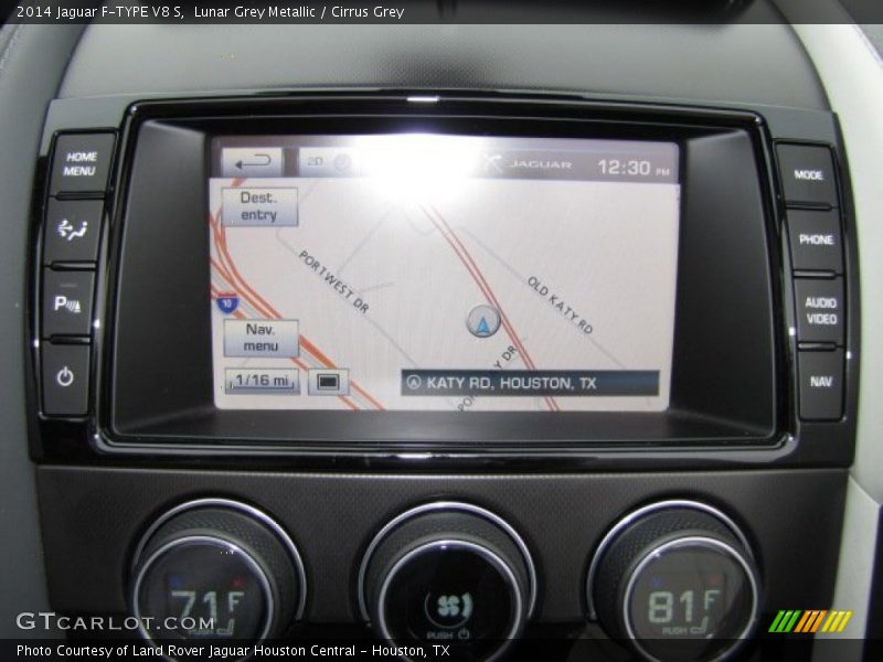 Navigation of 2014 F-TYPE V8 S