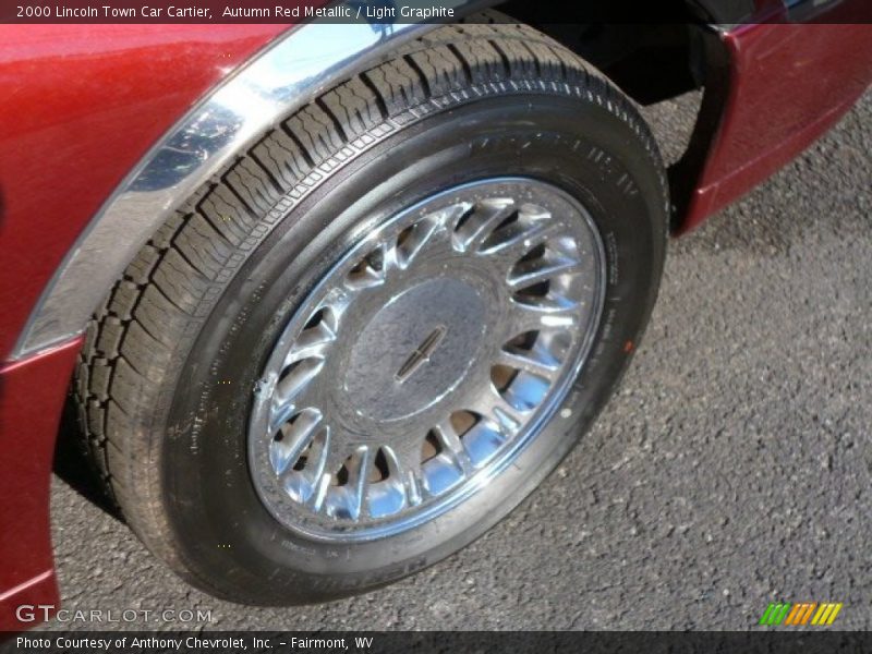 Autumn Red Metallic / Light Graphite 2000 Lincoln Town Car Cartier