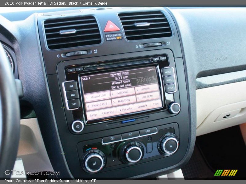 Black / Cornsilk Beige 2010 Volkswagen Jetta TDI Sedan