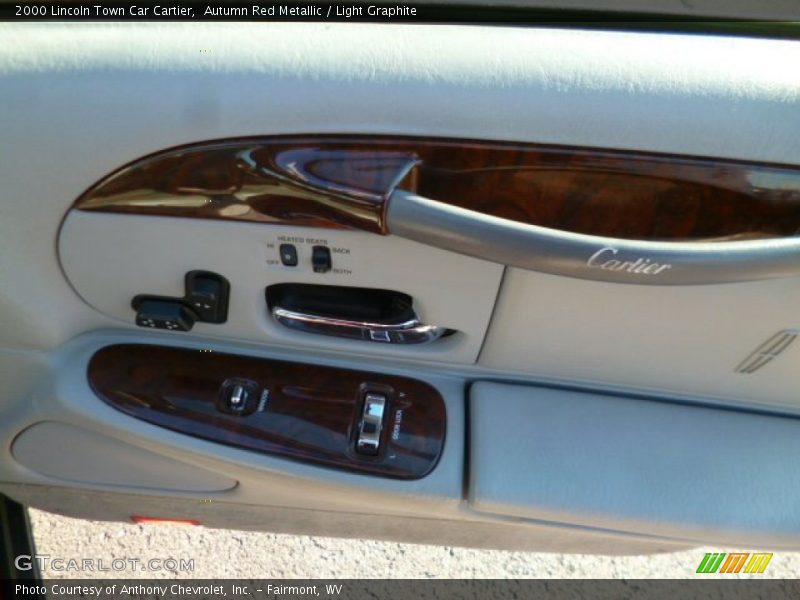 Autumn Red Metallic / Light Graphite 2000 Lincoln Town Car Cartier
