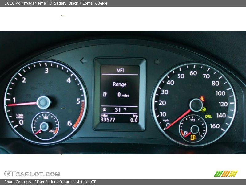 Black / Cornsilk Beige 2010 Volkswagen Jetta TDI Sedan