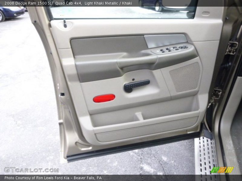 Light Khaki Metallic / Khaki 2008 Dodge Ram 1500 SLT Quad Cab 4x4