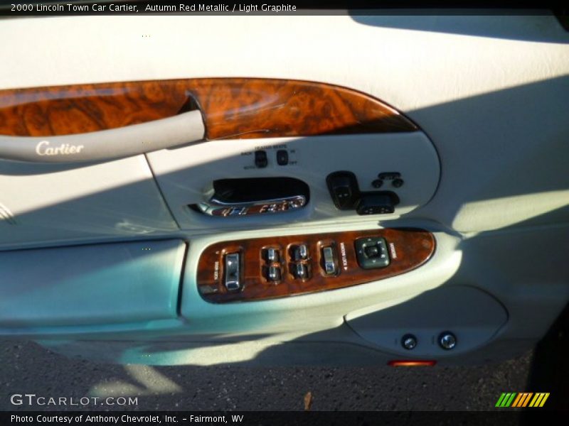 Autumn Red Metallic / Light Graphite 2000 Lincoln Town Car Cartier