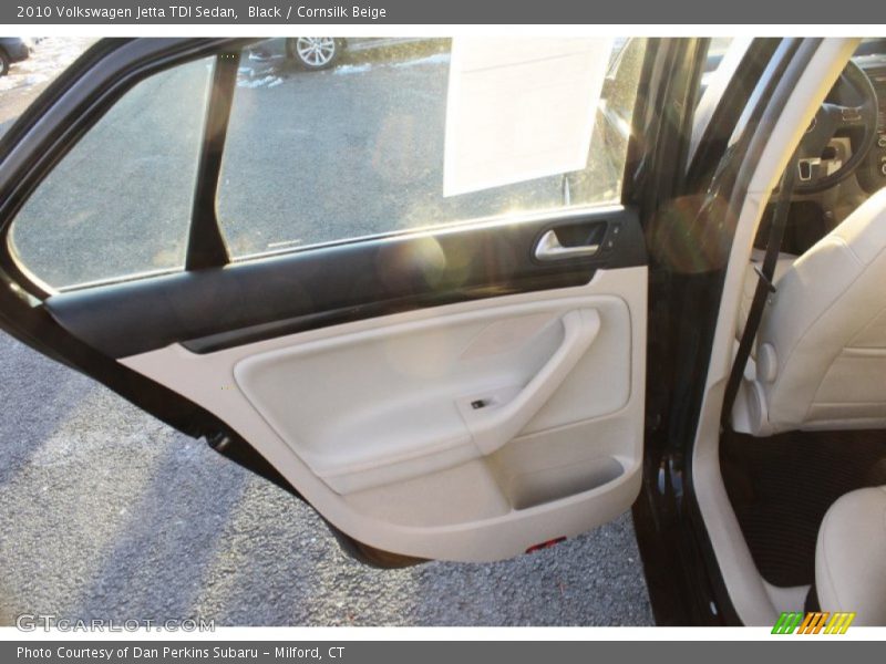 Black / Cornsilk Beige 2010 Volkswagen Jetta TDI Sedan