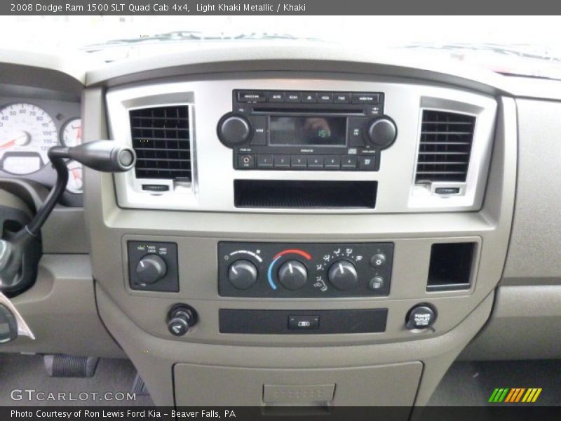 Light Khaki Metallic / Khaki 2008 Dodge Ram 1500 SLT Quad Cab 4x4