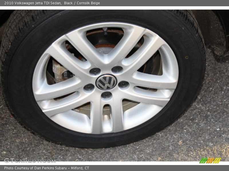 Black / Cornsilk Beige 2010 Volkswagen Jetta TDI Sedan