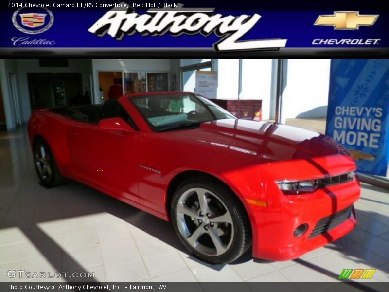 Red Hot / Black 2014 Chevrolet Camaro LT/RS Convertible