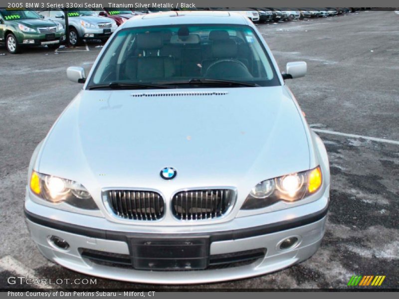 Titanium Silver Metallic / Black 2005 BMW 3 Series 330xi Sedan