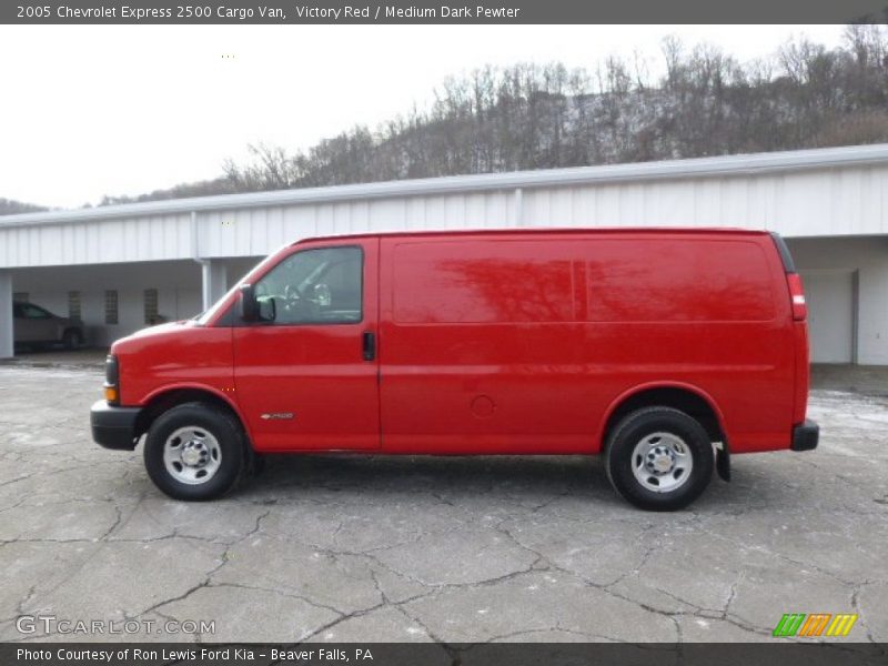 Victory Red / Medium Dark Pewter 2005 Chevrolet Express 2500 Cargo Van