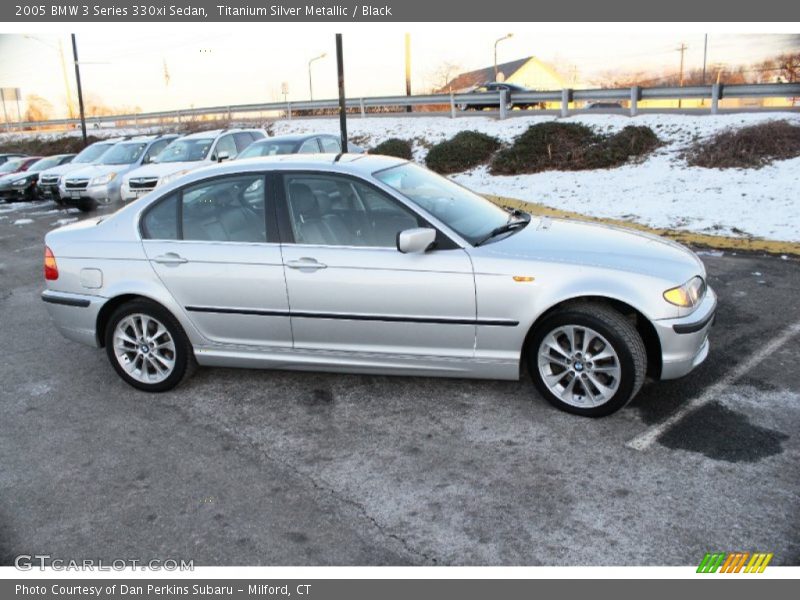 Titanium Silver Metallic / Black 2005 BMW 3 Series 330xi Sedan