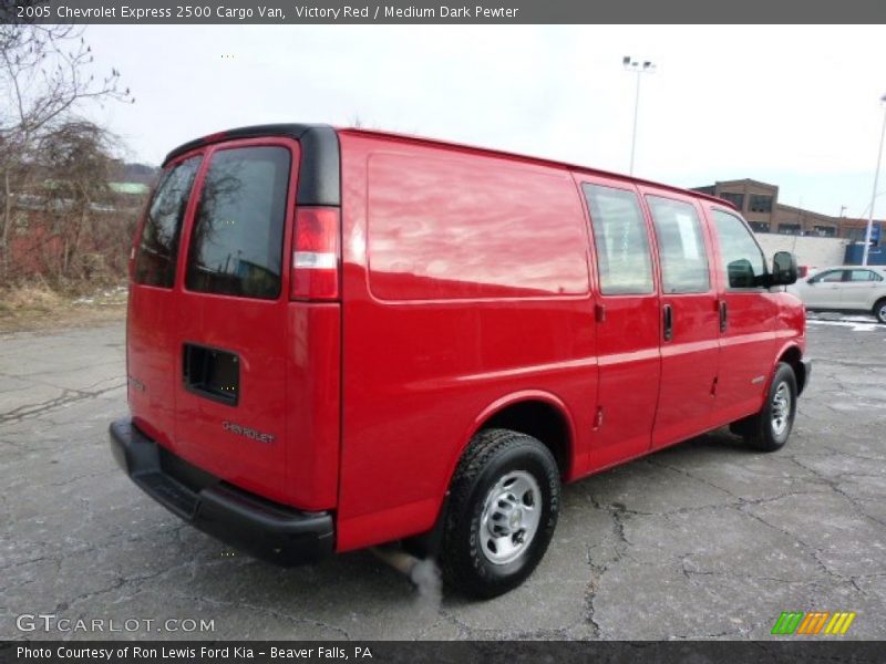 Victory Red / Medium Dark Pewter 2005 Chevrolet Express 2500 Cargo Van
