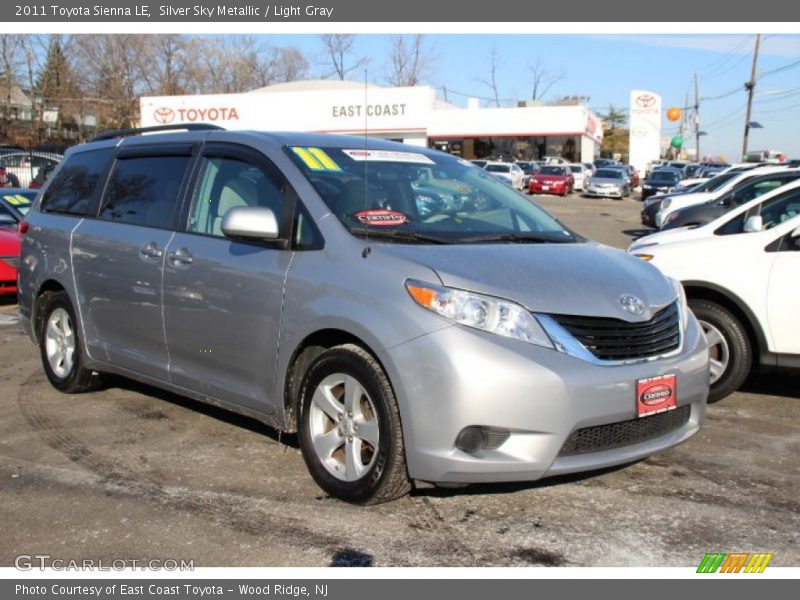 Silver Sky Metallic / Light Gray 2011 Toyota Sienna LE