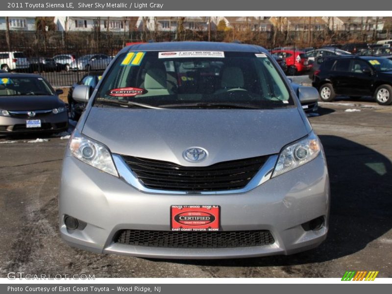 Silver Sky Metallic / Light Gray 2011 Toyota Sienna LE