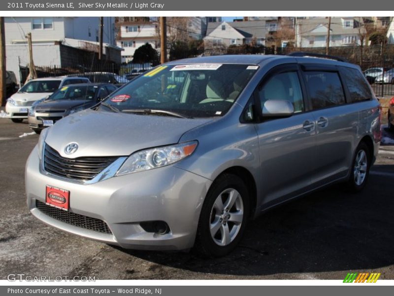 Silver Sky Metallic / Light Gray 2011 Toyota Sienna LE