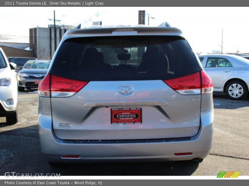 Silver Sky Metallic / Light Gray 2011 Toyota Sienna LE