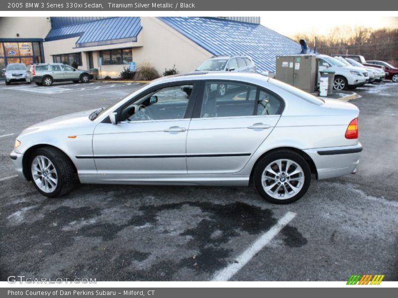 Titanium Silver Metallic / Black 2005 BMW 3 Series 330xi Sedan