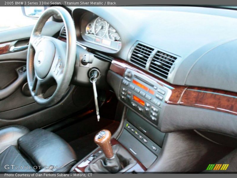 Titanium Silver Metallic / Black 2005 BMW 3 Series 330xi Sedan