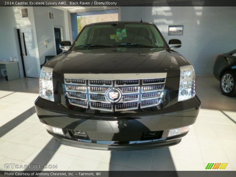 Black Raven / Ebony/Ebony 2014 Cadillac Escalade Luxury AWD