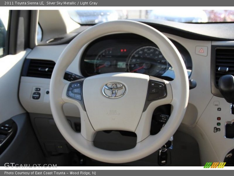 Silver Sky Metallic / Light Gray 2011 Toyota Sienna LE