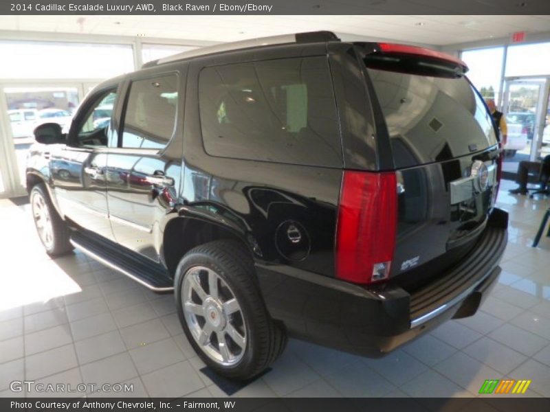 Black Raven / Ebony/Ebony 2014 Cadillac Escalade Luxury AWD