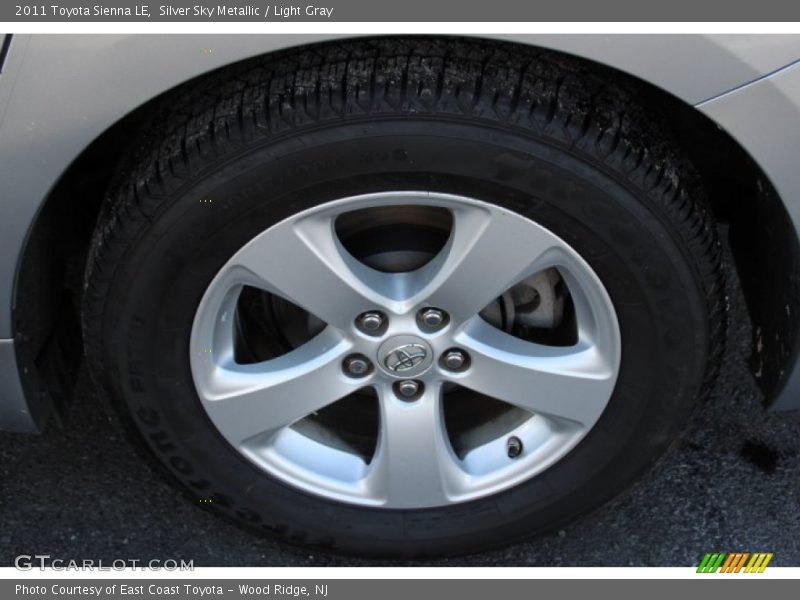 Silver Sky Metallic / Light Gray 2011 Toyota Sienna LE