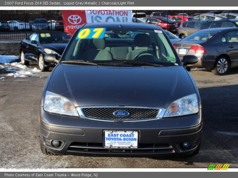 Liquid Grey Metallic / Charcoal/Light Flint 2007 Ford Focus ZX4 SES Sedan