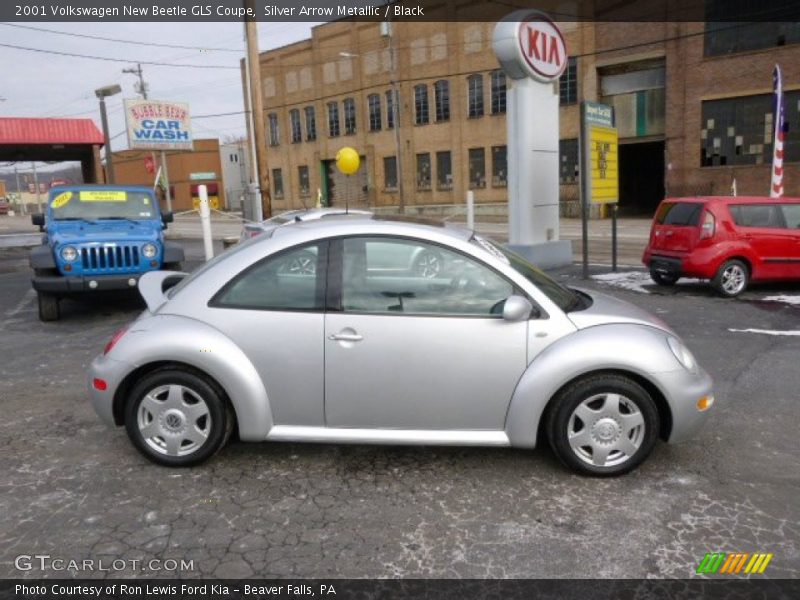 Silver Arrow Metallic / Black 2001 Volkswagen New Beetle GLS Coupe