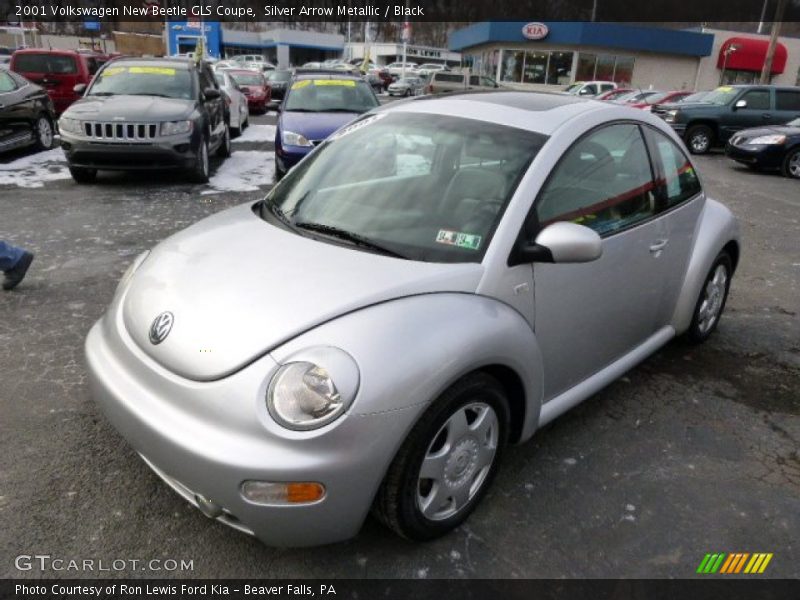 Silver Arrow Metallic / Black 2001 Volkswagen New Beetle GLS Coupe