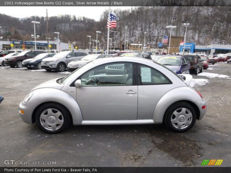 Silver Arrow Metallic / Black 2001 Volkswagen New Beetle GLS Coupe