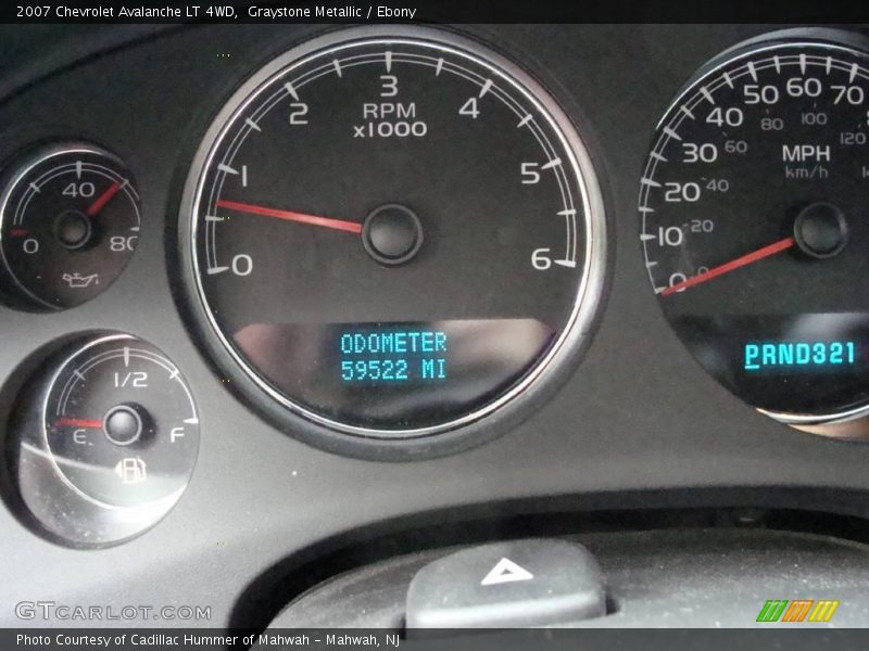 Graystone Metallic / Ebony 2007 Chevrolet Avalanche LT 4WD