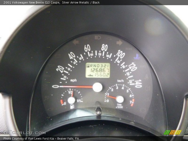 Silver Arrow Metallic / Black 2001 Volkswagen New Beetle GLS Coupe