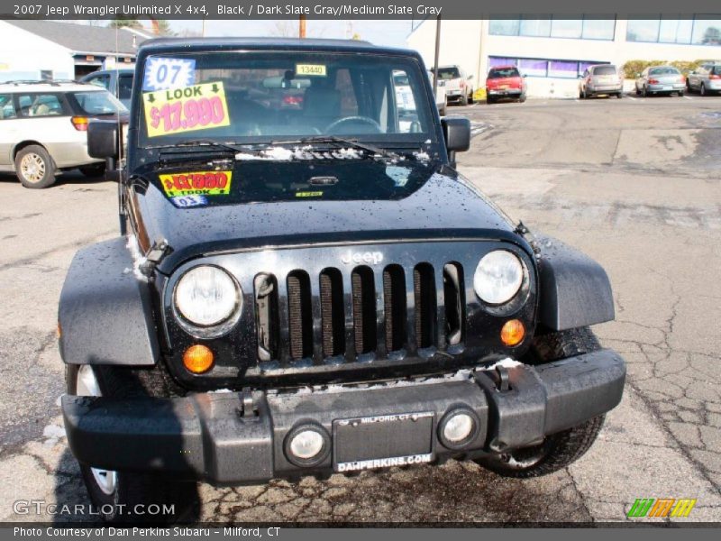 Black / Dark Slate Gray/Medium Slate Gray 2007 Jeep Wrangler Unlimited X 4x4