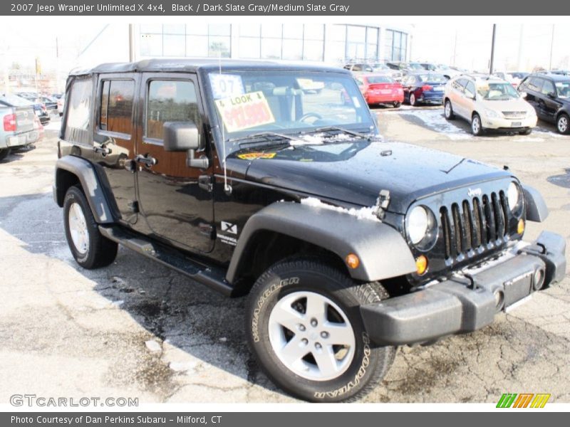 Black / Dark Slate Gray/Medium Slate Gray 2007 Jeep Wrangler Unlimited X 4x4