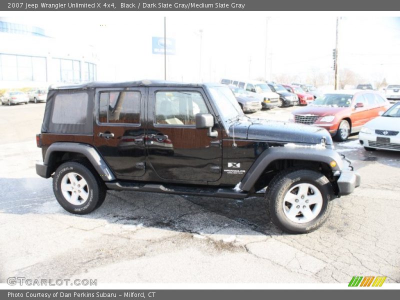 Black / Dark Slate Gray/Medium Slate Gray 2007 Jeep Wrangler Unlimited X 4x4