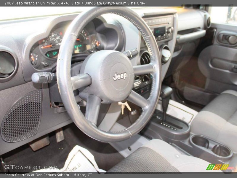 Black / Dark Slate Gray/Medium Slate Gray 2007 Jeep Wrangler Unlimited X 4x4