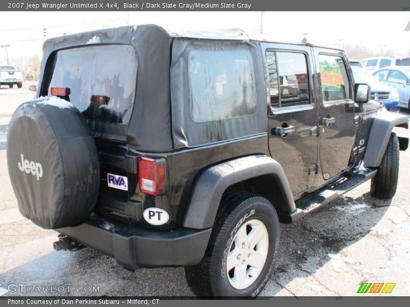Black / Dark Slate Gray/Medium Slate Gray 2007 Jeep Wrangler Unlimited X 4x4