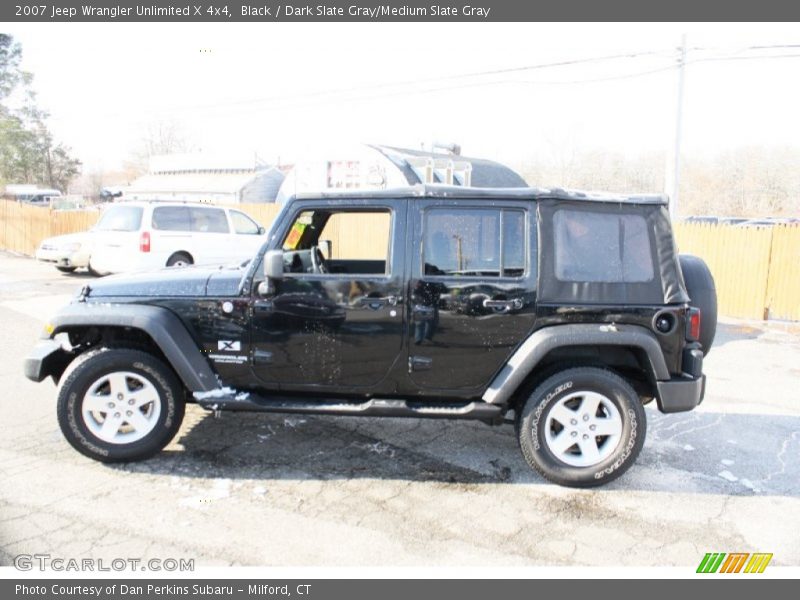 Black / Dark Slate Gray/Medium Slate Gray 2007 Jeep Wrangler Unlimited X 4x4