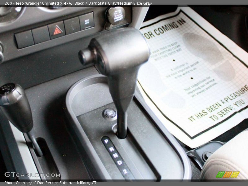 Black / Dark Slate Gray/Medium Slate Gray 2007 Jeep Wrangler Unlimited X 4x4