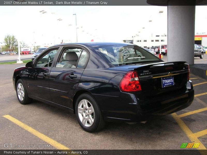 Dark Blue Metallic / Titanium Gray 2007 Chevrolet Malibu LT Sedan