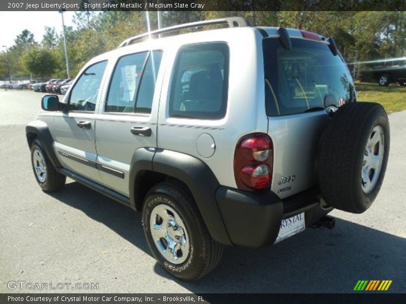 Bright Silver Metallic / Medium Slate Gray 2007 Jeep Liberty Sport
