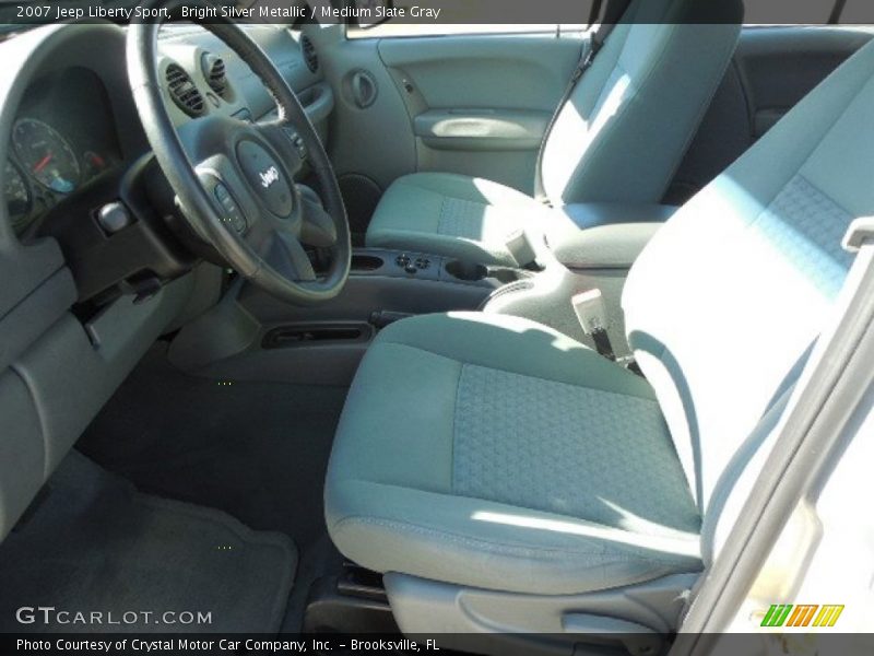 Bright Silver Metallic / Medium Slate Gray 2007 Jeep Liberty Sport