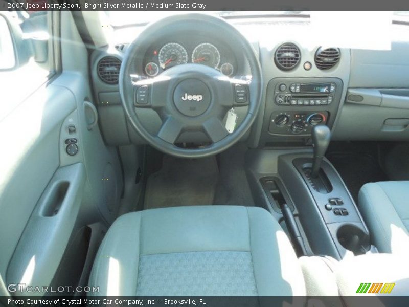 Bright Silver Metallic / Medium Slate Gray 2007 Jeep Liberty Sport