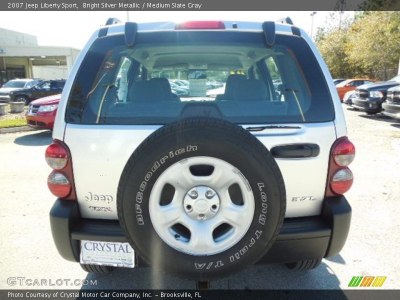Bright Silver Metallic / Medium Slate Gray 2007 Jeep Liberty Sport