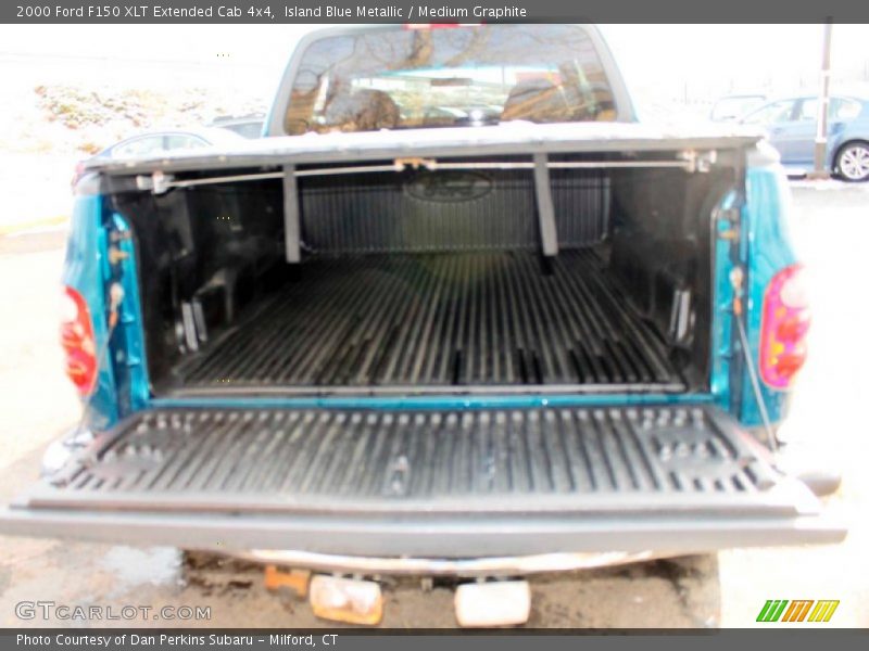 Island Blue Metallic / Medium Graphite 2000 Ford F150 XLT Extended Cab 4x4