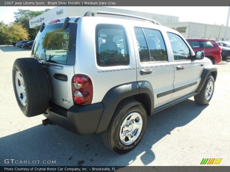 Bright Silver Metallic / Medium Slate Gray 2007 Jeep Liberty Sport
