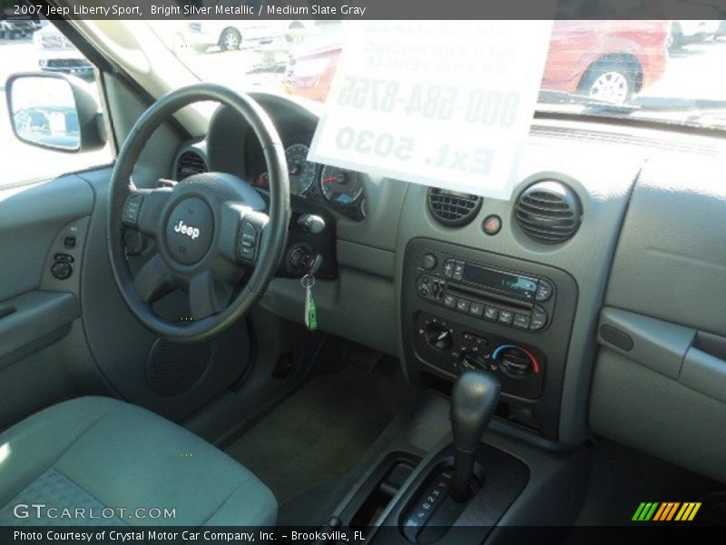 Bright Silver Metallic / Medium Slate Gray 2007 Jeep Liberty Sport