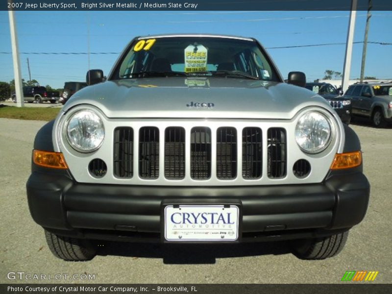 Bright Silver Metallic / Medium Slate Gray 2007 Jeep Liberty Sport