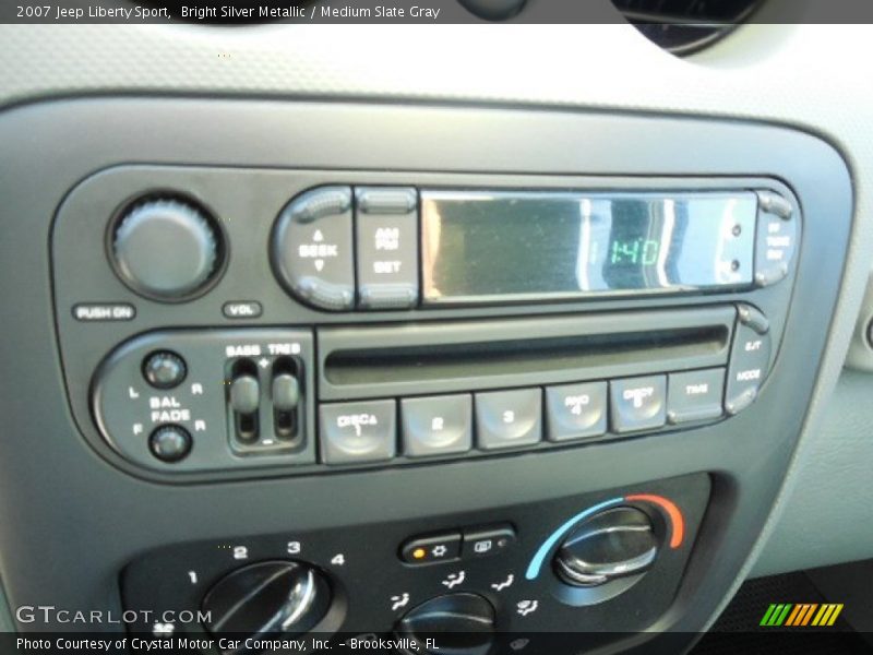 Bright Silver Metallic / Medium Slate Gray 2007 Jeep Liberty Sport