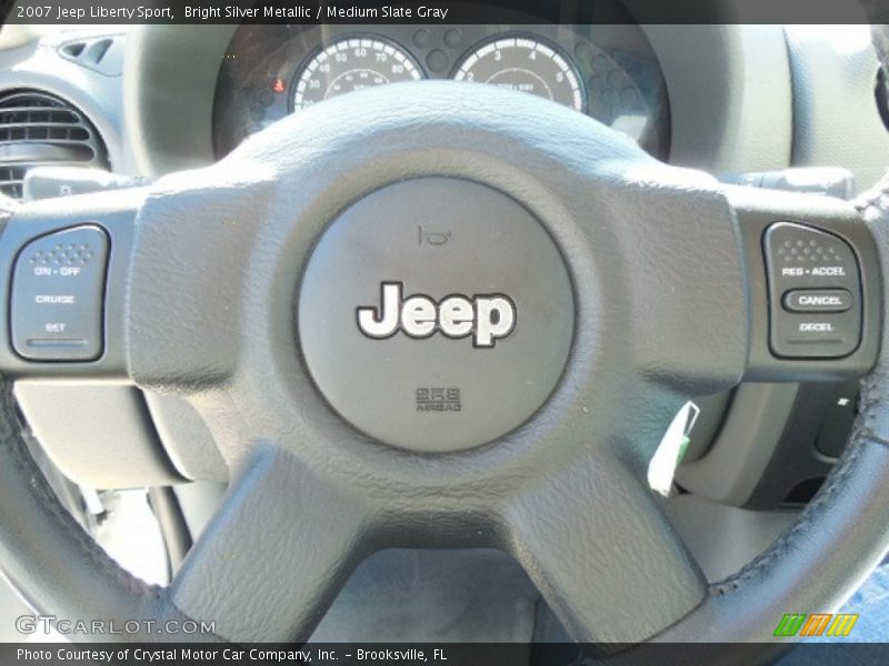 Bright Silver Metallic / Medium Slate Gray 2007 Jeep Liberty Sport