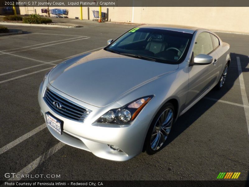 Liquid Platinum / Graphite 2012 Infiniti G 37 Journey Coupe